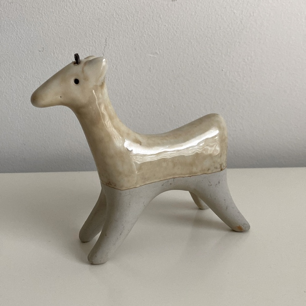 MCM Ceramic Llama Figurine